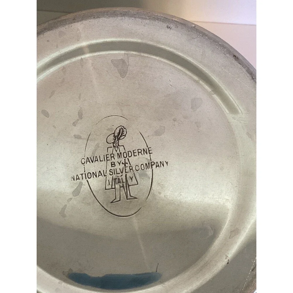 Vintage Cavalier Moderne National Silver Company, Italy Ice Bucket Green